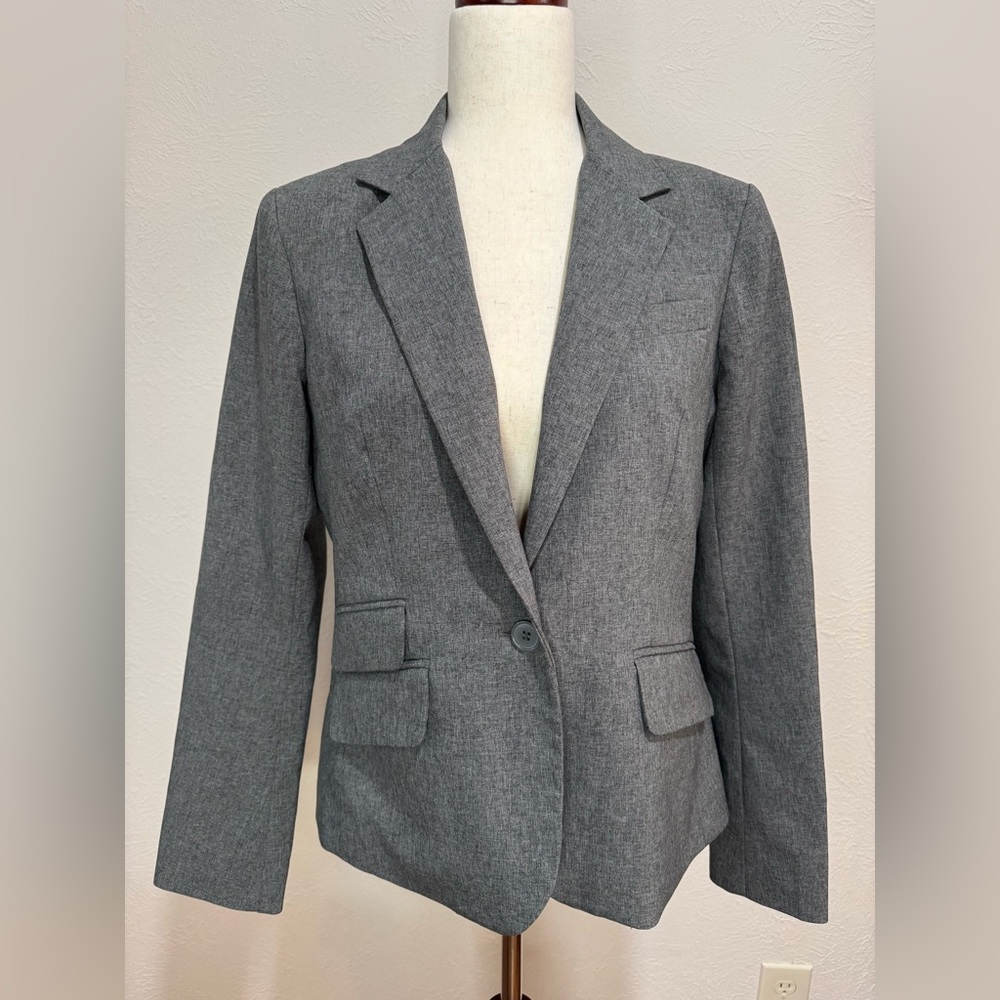 New York & Company Charcoal Blazer Size 8